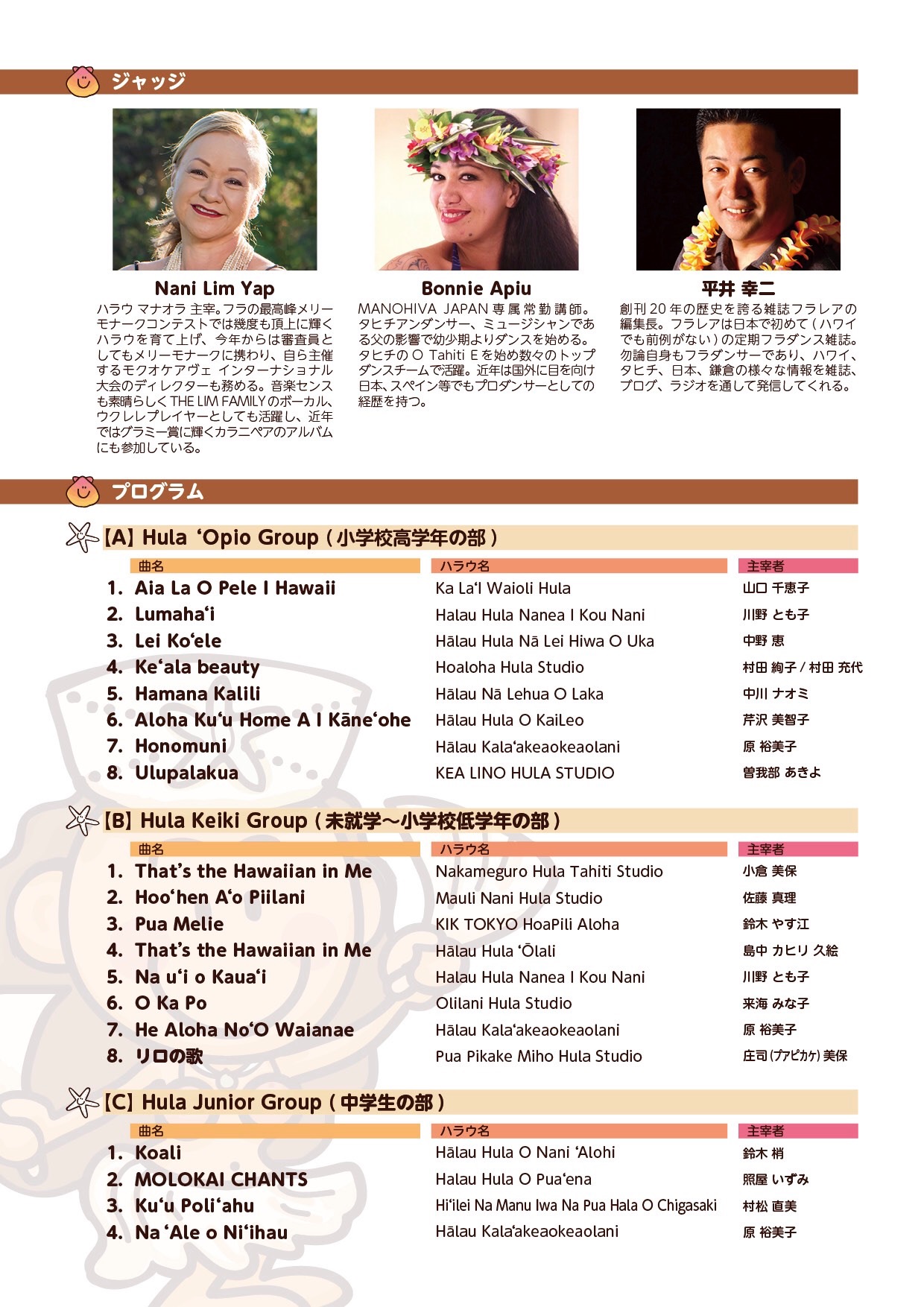 湘南ケイキ プリンス＆プリンセス フラ＆タヒチアンコンテスト2P